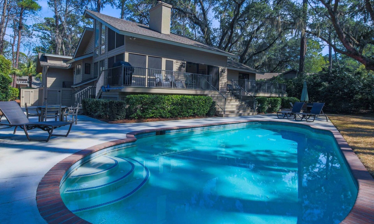 Heritage Woods House | 10 Min Walk to Beach; Private, Heatable Pool in Secluded Backyard; Fabulous Kids' Bunk Room!