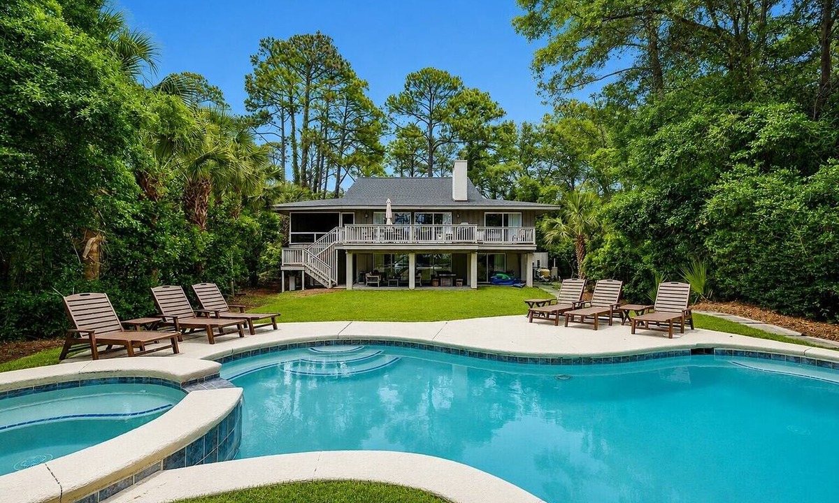 Sea Pines House | 16 Painted Bunting - Oceanfront Home with Private Pool & Spa.