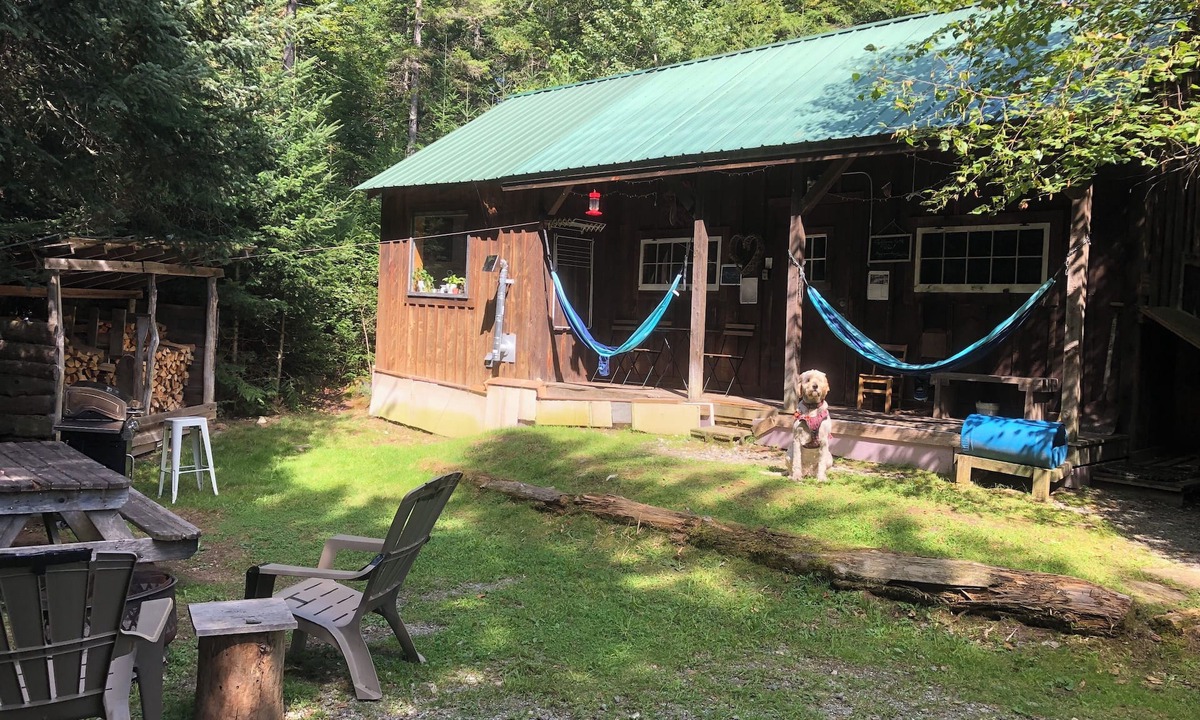 Jamaica Cabin | Cabin-Swim-Brook on Property-Views-Firepit-Woodstove-7 min to Stratton-Dogs OK