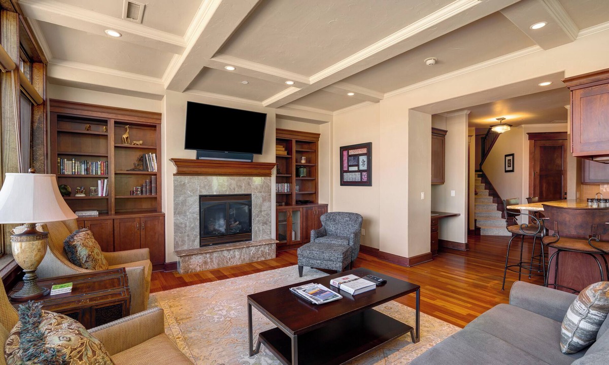 Downtown Steamboat Springs Condo | River View Villa, AC! Luxury Downtown Condo with 2 Large Decks with Views, 2 Garage Parking Spots!