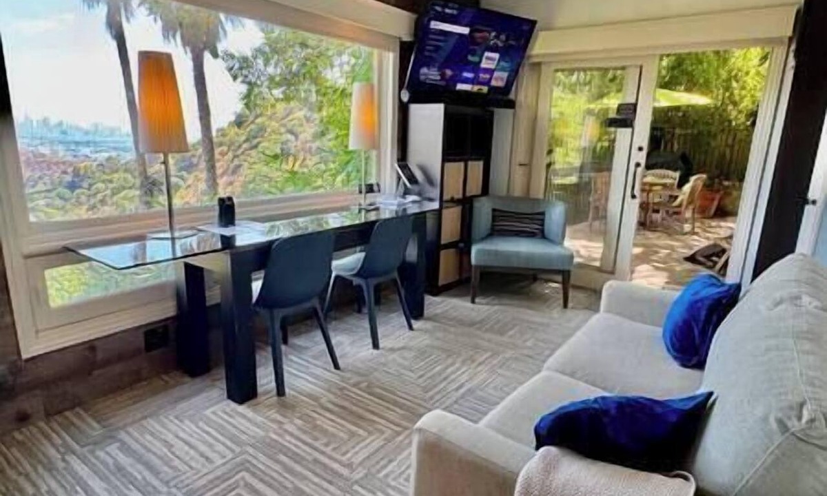 Hollywood Hills West Apartment | STUDIO 1080 HOLLYWOOD: Jetliner DTLA Views Private Hillside Studio King Bed