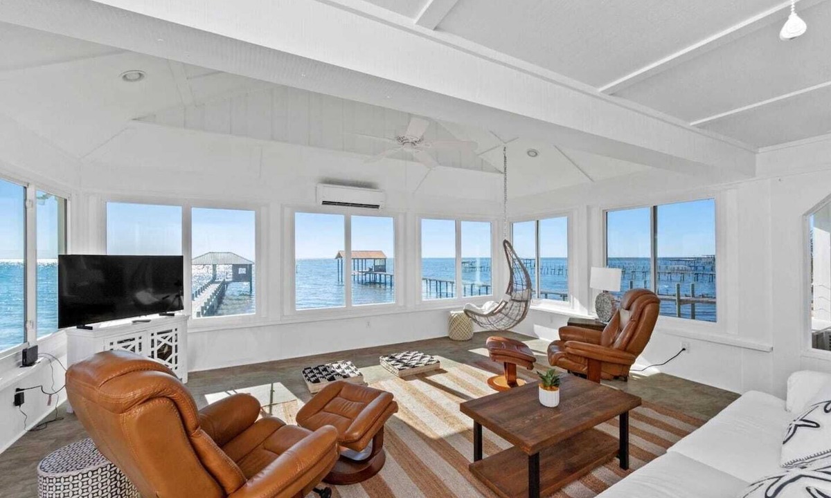 Alabama Gulf Coast Cottage | Stunning Mobile Bay views, a private pier, and coastal charm. Sleeps 8!