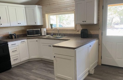 Elkins Cabin | Access the trails just across the road from the cabin. Plenty of parking.