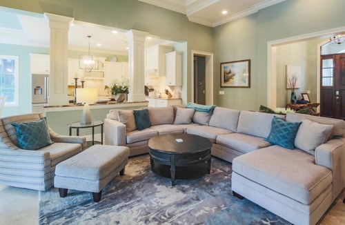 Sea Pines House | Amazing Sea Pines Multi Family Home with Private Backyard Oasis - Veranda, Pool & Lagoon