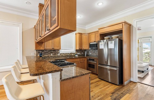 West Panama City Beach Villa | Beach Front- HEATED Inground Pool-Hot Tub-Arcade Games-New Interior Decor