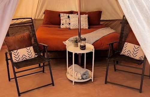 Moab RV Rental | Beautiful Glamping Tent for an Unforgettable Family Escape near Canyonlands National Park in Moab, Utah