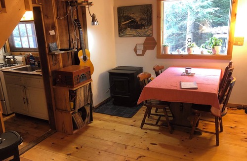 Jamaica Cabin | Cabin-Swim-Brook on Property-Views-Firepit-Woodstove-7 min to Stratton-Dogs OK
