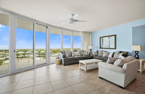 Orange Beach East Condo | Caribe D412-Large Terrace!