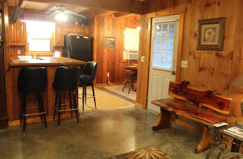 Sunset Cabin | Charming Cabin in the Eastatoee Valley, and a deck on the river.