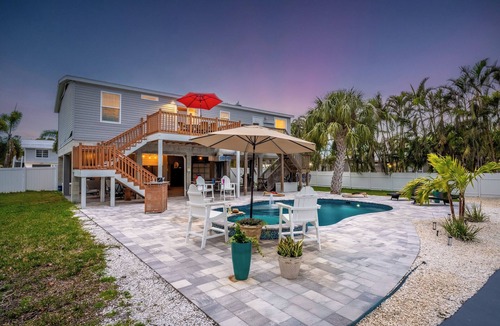 Whitney Beach House | Coastal Cottage w/Pickleball and Outdoor Oasis 2 mi to Beach