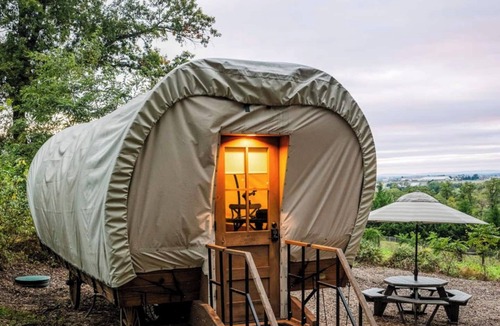 Strasburg Apartment | Covered Wagon with Valley View, Sleep 4