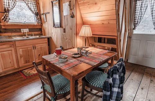 Leicester Cabin | Cozy Log Cabin with an Indoor Fireplace Located on 70 Forested Acres in Leicester, Vermont