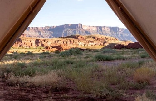Moab RV Rental | Cozy Romantic Glamping Tent on Secluded Ranch with Breathtaking Night Sky Views in Moab, Utah