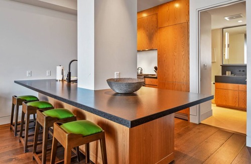 Empire Pass Condo | Gorgeous 1-Bedroom Condo with Breakfast Bar and Fireplace