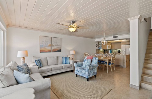 Sunnyside House | Gulf Front Townhome on the Quiet West End | Sleeps 12 | Pool, Garage + Steps to the Sand