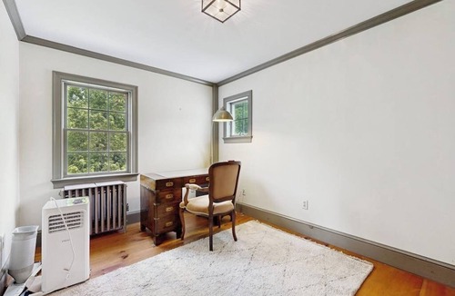 Chester House | Historic Vermont farmhouse in 100+ acres, balcony, sunroom, office, window a/c