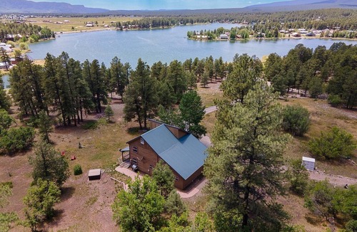 Lake Pagosa Park Cabin | Hot Tub! Secluded Cabin, overlook Lake Pagosa on 39 acres, No Neighbors!