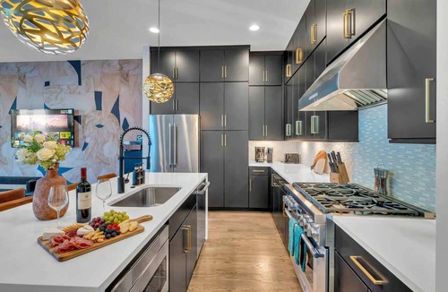 Katie Hill Neighborhood House | Nashville house, rooftop hot tub, karaoke & luxury lounges, sleeps 12