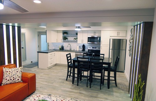 Orem Apartment | Natures Best Modern - Amazing GETAWAY, 2- Person LED Shower, 75" TV, King Bed