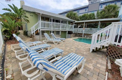 Port Canaveral House | Oceanfront Beach Cottage - Pool, Large Yard, Private Beach Access, Sleeps 12