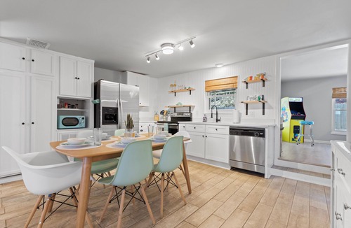 West Panama City Beach Cottage | Panama City Beach Cottage + Heated Pool + Arcade + Walk to Beach + Sleeps 7