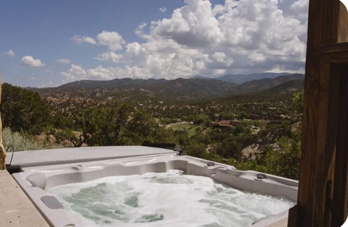 Tesuque House | Pulitzer Hillside Retreat - Hot Tub - Valley Views - Near Plaza & Ski Santa Fe