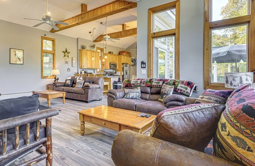 Bridgewater Corners House | Riverfront Home w/Hot Tub Near Killington Resort