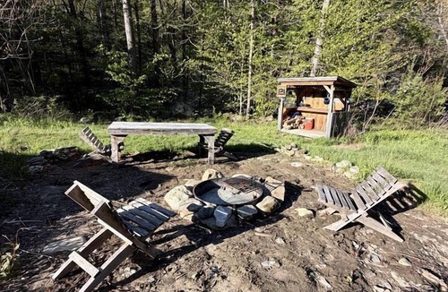 Townshend Cabin | Scenic Off-Grid Cabin Campsite with Brookside Setting Near Townshend, Vermont