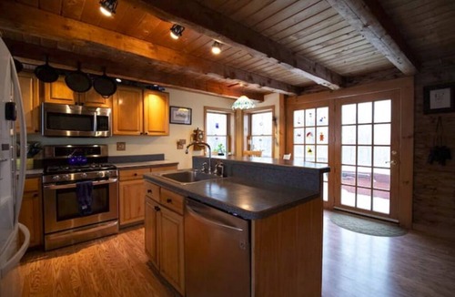 Hyde Park House | Secluded 3-bedroom log home on VT state park, secluded, 4-season lake setting.