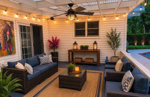 Centreville House | Stylish 3BR Retreat with Private Pool & Covered Patio