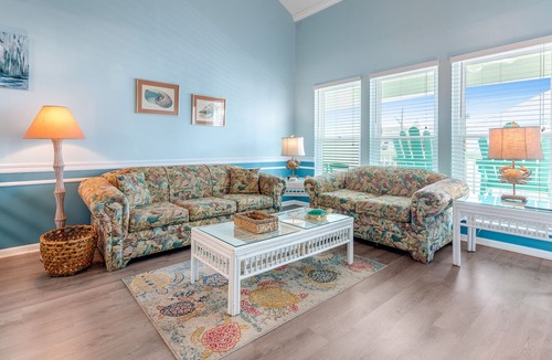 West Panama City Beach Condo | Top-floor condo with Gulf views - tennis & pool - private W/D, WiFi & central AC