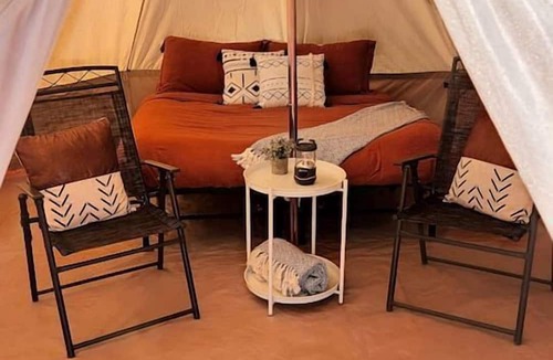 Moab RV Rental | Unique Secluded Glamping Tent with Spectacular Canyon and River Views in Moab, Utah