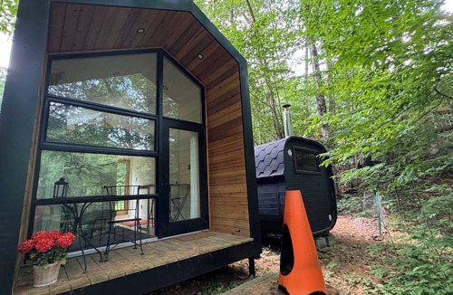 Williamsville Cabin | Wellness Getaway with a Personal Sauna, and Private River Beach!