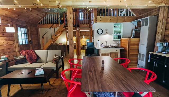 Charming Waterfront Log Cabin