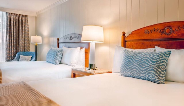Experience Modern Comfort: Room w/Cozy Beds & Pool Access