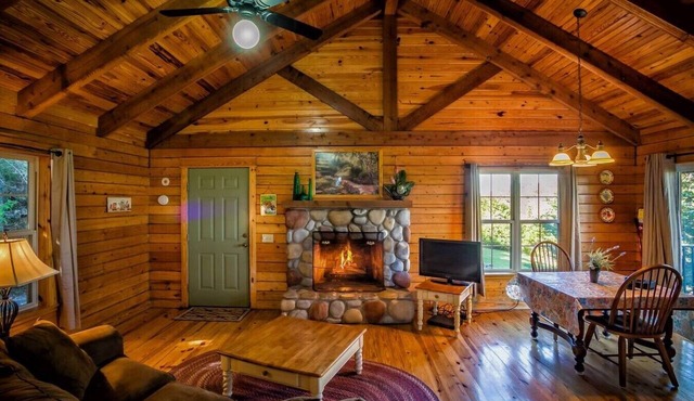 Lake View Honeymoon Log Cabin