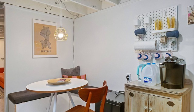 Mid-Century Vibes Basement in Seattle