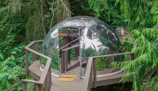Mirror Dome · Luxury Dome Near Seattle | Hot Tub & Sauna