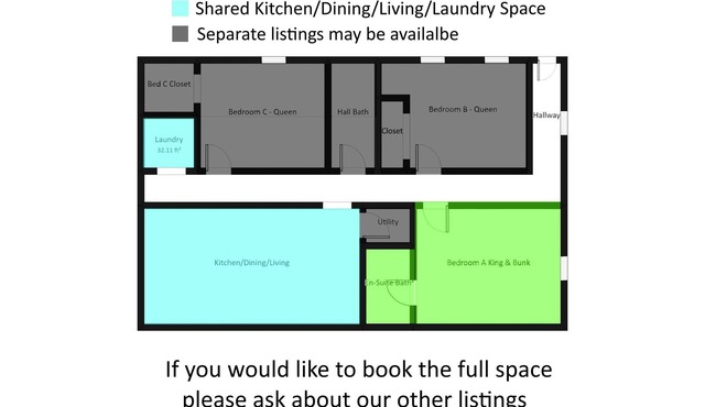 Pet Friendly King Suite w/Private Bath & Waffles
