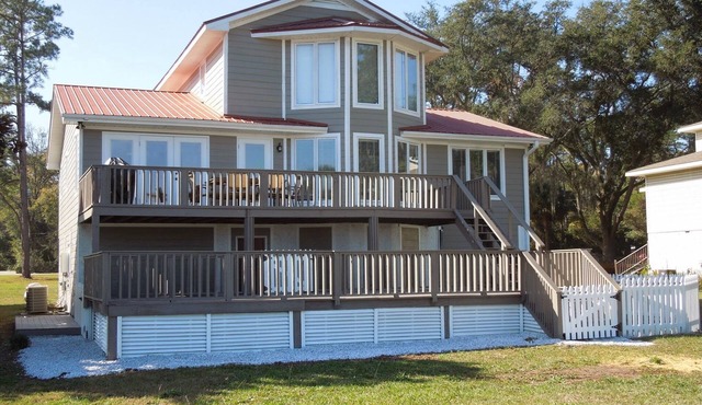 River Front House with Dock - Coastal Paradise