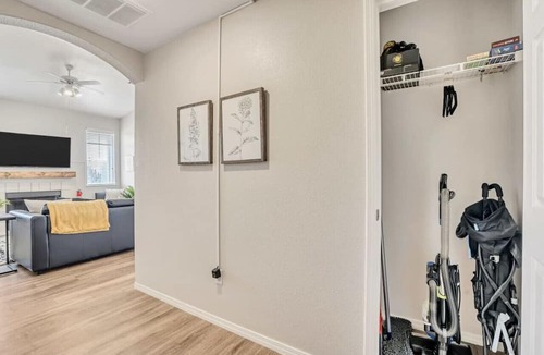 Clearfield Apartment | Stylish 2BR Apt with Twin over King Bunk, Pool, and Fitness Center, Close to Hill AFB