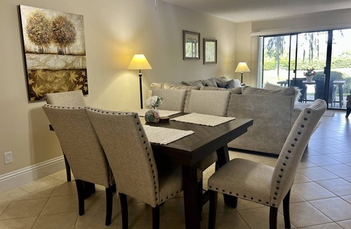 Wesley Chapel Condo | Ground Floor Retreat | King Suite | Private Patio | Optional Saddlebrook Resort Amenities