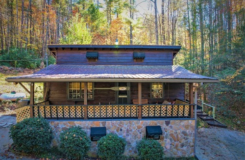 Blue Ridge Cabin | 🌲Easy Paved Access🔥Fireplace❤️Great Privacy🏞️Across River🎇NearDowntown🙂