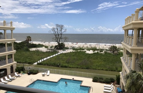 Daufuskie Island Condo | Amazing views of Ocean! Pool & Land Trans Included
