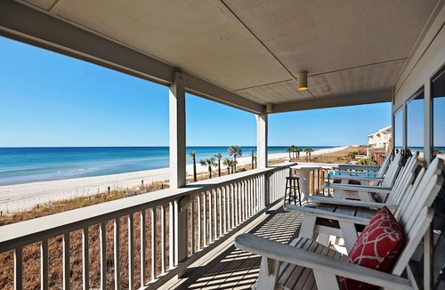 West Panama City Beach Condo | Beautiful Corner (End) Unit with Wrap-Around Balcony and Western Sunset Views