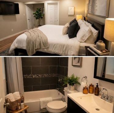 Boardwalk- large modern unit with King bed fast WIFI free coffee and easy parking